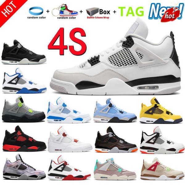 

sports 2022 iv 4 mens women 4s basketball shoes 4 white cement oreo black cat fire red university blue desert moss travis taupe haze