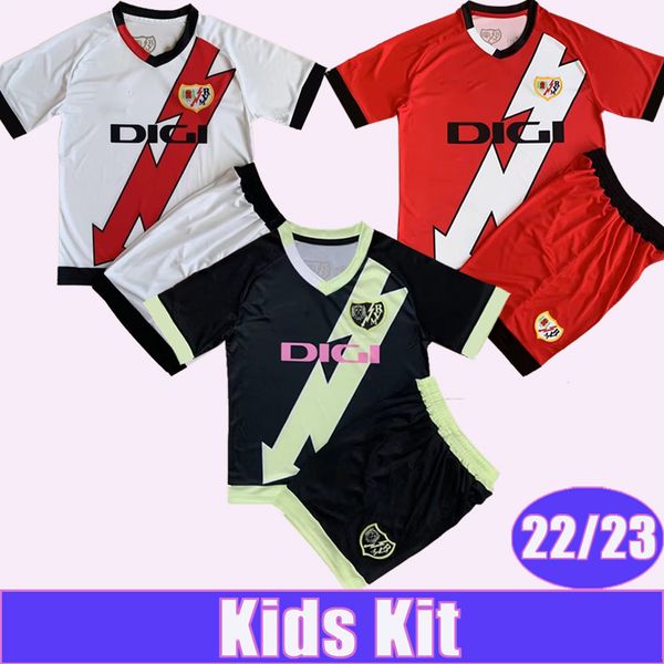 22 23 rayo vallecano kids kit soccer jerseys isi bebe valentin santi comesana dimitrievski home away child suit short sleeve football shirts, Black
22 23 rayo vallecano kids kit soccer jerseys isi bebe valentin santi comesana dimitrievski home away child suit short sleeve football shirts, Black