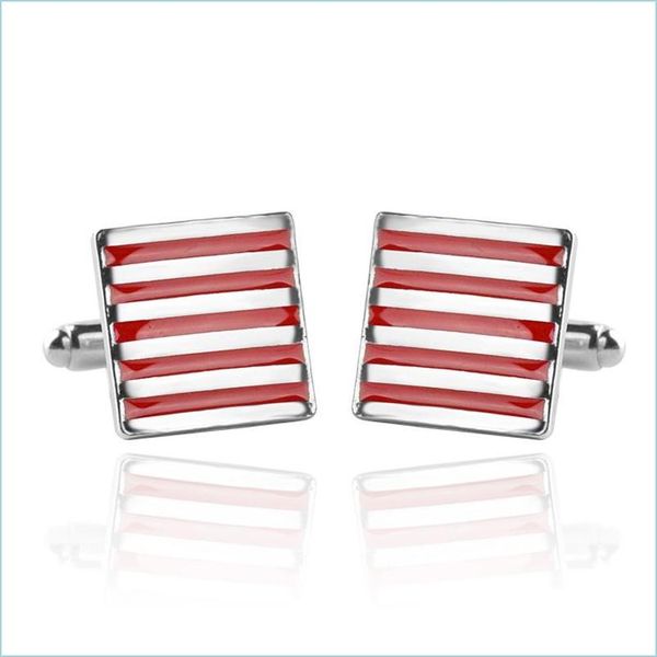 cuff links red black enamel stripe cufflinks fashion business shirt suit cuff links button for men dress jewelry drop delivery tie cl dhwxy, Silver
cuff links red black enamel stripe cufflinks fashion business shirt suit cuff links button for men dress jewelry drop delivery tie cl dhwxy, Silver