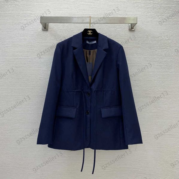 luxury womens jackets designer waist drawstring slimming two-button suit jacket lapel slit double pocket design profile coats simple casual, Black;brown
luxury womens jackets designer waist drawstring slimming two-button suit jacket lapel slit double pocket design profile coats simple casual, Black;brown