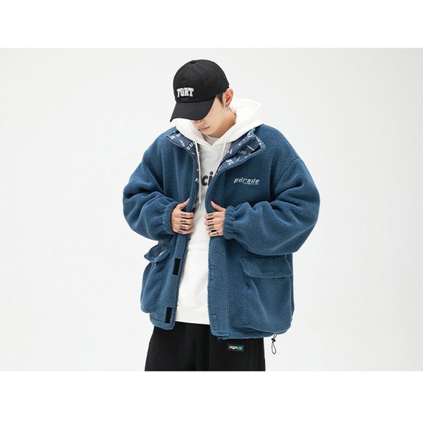 men's down parkas streetwear men blue keep warm cashmere padded clothes thicken recreational loose down jacket comfortable coat female, Black
men's down parkas streetwear men blue keep warm cashmere padded clothes thicken recreational loose down jacket comfortable coat female, Black