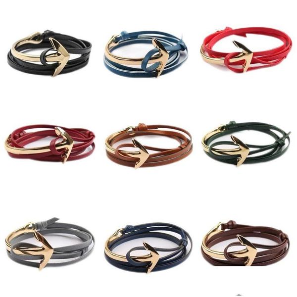 charm bracelets ship anchor bracelet mtilayer wrap leather chain bracelets for women men fashion bangle jewelry drop delivery dhpss, Golden;silver
charm bracelets ship anchor bracelet mtilayer wrap leather chain bracelets for women men fashion bangle jewelry drop delivery dhpss, Golden;silver