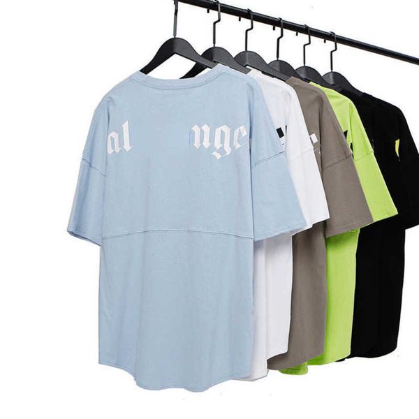 palm designer t shirt letter printing short sleeve high street mens womens splicing half-sleeved tshirt fashion pullover, White;black
palm designer t shirt letter printing short sleeve high street mens womens splicing half-sleeved tshirt fashion pullover, White;black