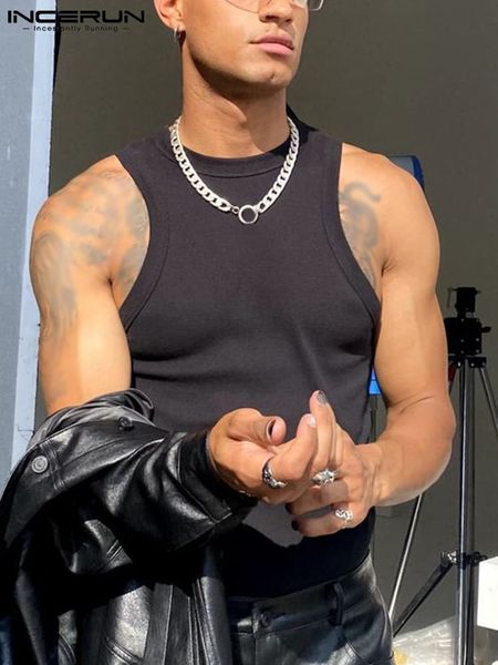men' tank fashion men' sleeveless round neck waistcoat stylish male solid comfortable allmatch simple vests s5xl incerun 22112, White;black
men' tank fashion men' sleeveless round neck waistcoat stylish male solid comfortable allmatch simple vests s5xl incerun 22112, White;black