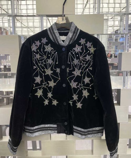 brand womens jacket drill pentagram letter logo quilted upset jackets matching color stripe webbing buttons open warm coats fashion trends w, Black;brown
brand womens jacket drill pentagram letter logo quilted upset jackets matching color stripe webbing buttons open warm coats fashion trends w, Black;brown