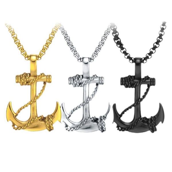 pendant necklaces nautical anchor necklace vintage navy mooring rope pendant with 24 inches link chain fashion jewelry drop delivery dho0s, Silver
pendant necklaces nautical anchor necklace vintage navy mooring rope pendant with 24 inches link chain fashion jewelry drop delivery dho0s, Silver