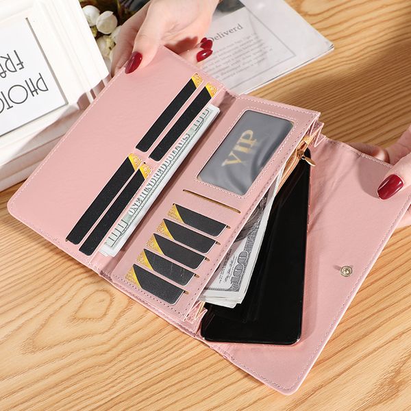 women wallet lady clutch leather plaid hasp female wallets long length card holder phone bag money coin pocket ladies purses, Red;black
women wallet lady clutch leather plaid hasp female wallets long length card holder phone bag money coin pocket ladies purses, Red;black