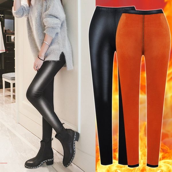 womens leggings women leather warm winter high waist slim pantyhose nylon tight female elastic wool sock pants thermal legging 221122, Black
womens leggings women leather warm winter high waist slim pantyhose nylon tight female elastic wool sock pants thermal legging 221122, Black