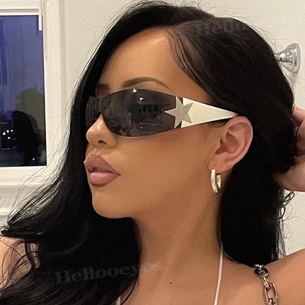 sports sunglasses women one piece sun glasses men goggle shades uv400 five star fashion eyewear, White;black
sports sunglasses women one piece sun glasses men goggle shades uv400 five star fashion eyewear, White;black