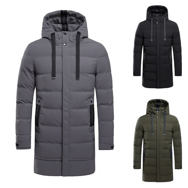men's down parkas mens winter warm middlelength jacket windbreaker trendy zipper hood jacket coat buttons all match men thicken parka c, Black
men's down parkas mens winter warm middlelength jacket windbreaker trendy zipper hood jacket coat buttons all match men thicken parka c, Black