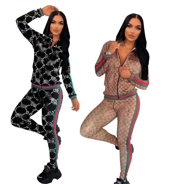 designer brand women tracksuits jogging suit print 2 piece set jacket and pants long sleeve lady outfit stand collar sweatsuit casual female, Gray
designer brand women tracksuits jogging suit print 2 piece set jacket and pants long sleeve lady outfit stand collar sweatsuit casual female, Gray