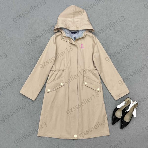 trench coat womens chest letter embroidery high collar hooded jacket lining printed decoration draw string waist design slim outerwear women, Tan;black
trench coat womens chest letter embroidery high collar hooded jacket lining printed decoration draw string waist design slim outerwear women, Tan;black