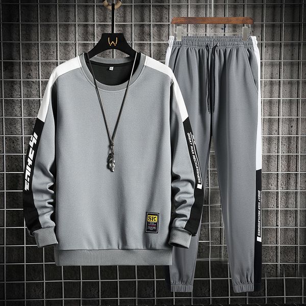 men's hoodies sweatshirts spring autumn men casual sports set round neck fashion sweatshirt and sweatpants 2 piece set male sportswear, Black
men's hoodies sweatshirts spring autumn men casual sports set round neck fashion sweatshirt and sweatpants 2 piece set male sportswear, Black
