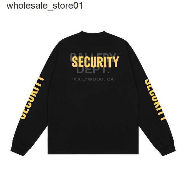 men's hoodies sweatshirts designer galery dept black loose style yellow security long fashionsleeve t-shirt
men's hoodies sweatshirts designer galery dept black loose style yellow security long fashionsleeve t-shirt
