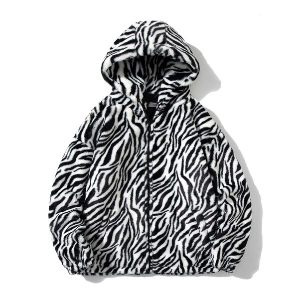 men's fur faux fur yasuguoji fashion zebra pattern hooded winter jacket men japanese harajuku streetwear casual warm faux fur coat for, Black
men's fur faux fur yasuguoji fashion zebra pattern hooded winter jacket men japanese harajuku streetwear casual warm faux fur coat for, Black