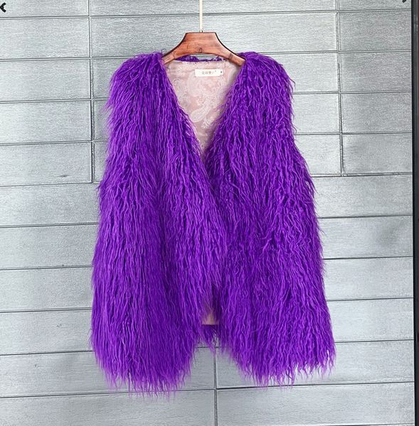 women's fur faux autumn arrival women vneck mongolia sheep vest female fashion slim jacket festival clothes ry coat 221122, Black
women's fur faux autumn arrival women vneck mongolia sheep vest female fashion slim jacket festival clothes ry coat 221122, Black