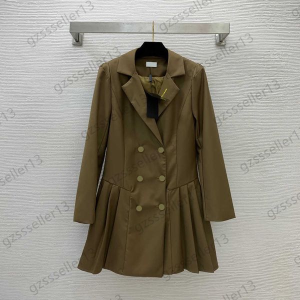 dress womens designer clothing casual dresses custom double button design lapel collect waist suit dress metal brooch pleated hemline maxisk, Black;gray
dress womens designer clothing casual dresses custom double button design lapel collect waist suit dress metal brooch pleated hemline maxisk, Black;gray