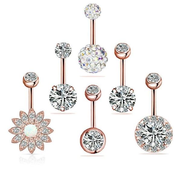 navel bell button rings 316l surgical steel navel rings for women girls zircon belly button ring body piercing jewelry set drop de dhj4j, Silver
navel bell button rings 316l surgical steel navel rings for women girls zircon belly button ring body piercing jewelry set drop de dhj4j, Silver