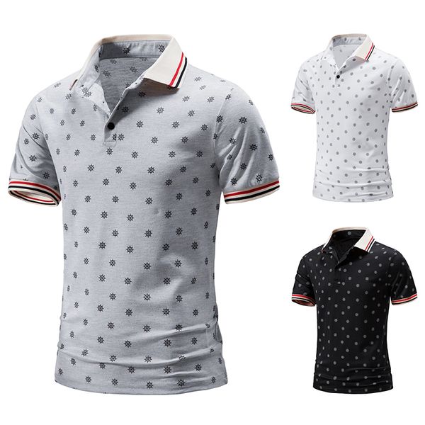 men's polos men's lapel shirts business turndown collar short sleeve print slim fit outdoor daily formal meeting shirt 221122, White;black
men's polos men's lapel shirts business turndown collar short sleeve print slim fit outdoor daily formal meeting shirt 221122, White;black