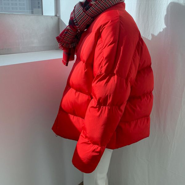 men's down parkas coats red men's loose oversized cotton jacket winter coat korean trend stand collar short padded jackets 2y2417, Black
men's down parkas coats red men's loose oversized cotton jacket winter coat korean trend stand collar short padded jackets 2y2417, Black