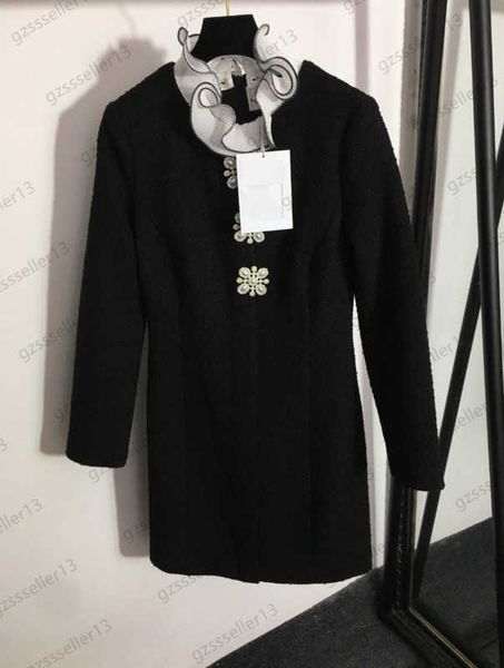 womens designer clothing casual dress fashion ruffled custom pearl flower buttons column dresses tweed waist folding design long-sleeved dre, Black;gray
womens designer clothing casual dress fashion ruffled custom pearl flower buttons column dresses tweed waist folding design long-sleeved dre, Black;gray