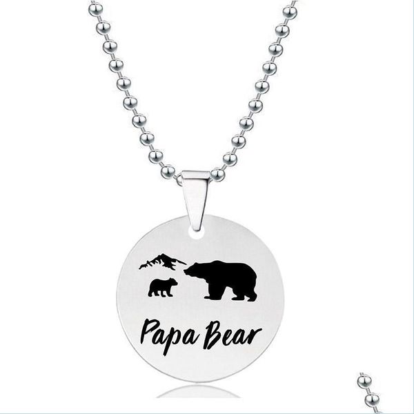 pendant necklaces stainless steel coin pendant papa bear necklace animal pattern dog tag necklaces chains for women children fashion dhhiy, Silver
pendant necklaces stainless steel coin pendant papa bear necklace animal pattern dog tag necklaces chains for women children fashion dhhiy, Silver