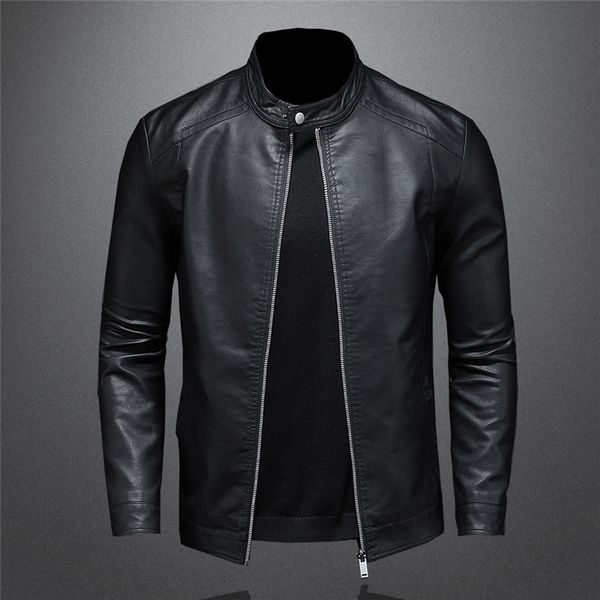 men's leather faux large size autumn fashion trend coat slim stand collar motorcycle jacket pu handsome 5xl 221122, Black
men's leather faux large size autumn fashion trend coat slim stand collar motorcycle jacket pu handsome 5xl 221122, Black