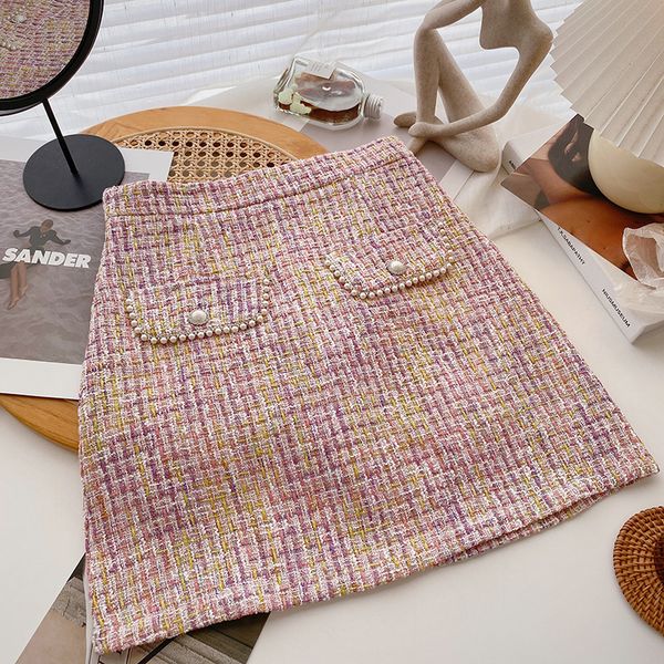 skirts womens sweet a line mini summer tweed short lady elegant pearls 221122, Black
skirts womens sweet a line mini summer tweed short lady elegant pearls 221122, Black