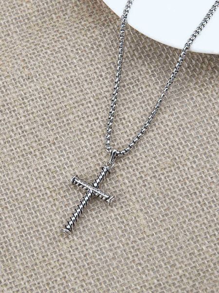 thread dy cross style designer men women jewelry mens necklace pendant necklaces, Silver
thread dy cross style designer men women jewelry mens necklace pendant necklaces, Silver