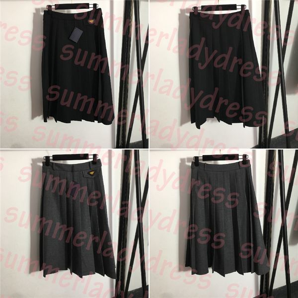 designer women skirts autumn long pleated dress loose high waist a line skirt letter triangle bandage, Black
designer women skirts autumn long pleated dress loose high waist a line skirt letter triangle bandage, Black