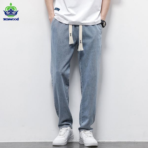 men's jeans autumn winter cotton soft drawstring straight pants elastic waist vintage korea casual trousers male plus size s-5xl 221122, Blue
men's jeans autumn winter cotton soft drawstring straight pants elastic waist vintage korea casual trousers male plus size s-5xl 221122, Blue