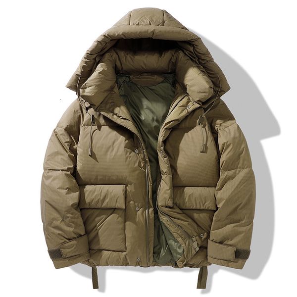 men's down parkas winter jacket warm coat mountain hard waer waterproof windbreak loose the european and american style 221122, Black
men's down parkas winter jacket warm coat mountain hard waer waterproof windbreak loose the european and american style 221122, Black