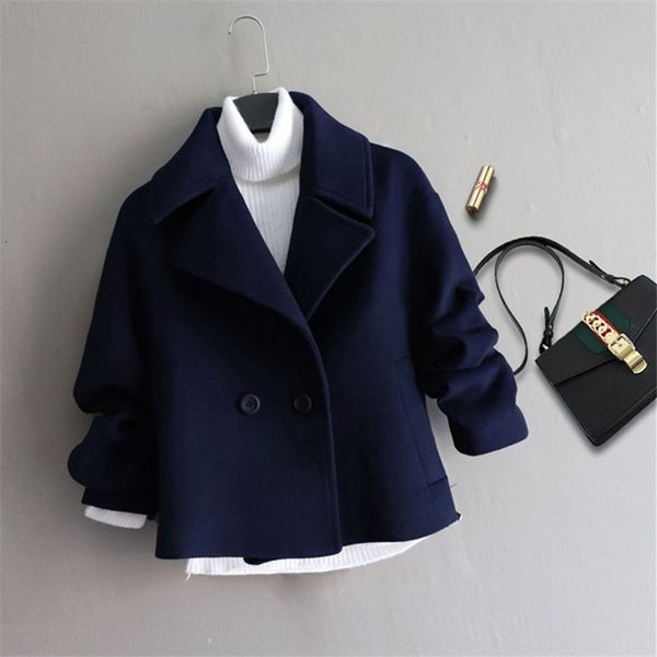 womens wool blends woolen coat loose short temperament was thin autumn warm parkas jacket 744 221122, Black
womens wool blends woolen coat loose short temperament was thin autumn warm parkas jacket 744 221122, Black
