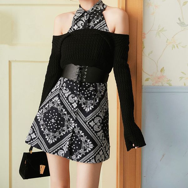 two piece dress autumn set women full sleeve pullover knitwear crop off shoulder sleeveless printed slim clothes sl150 221122, White
two piece dress autumn set women full sleeve pullover knitwear crop off shoulder sleeveless printed slim clothes sl150 221122, White