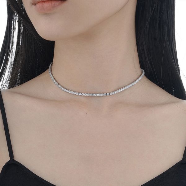 chokers trustdavis genuine 925 sterling silver temperament sweet choker cz clavicle necklace for women wedding jewelry ds1869 221121, Golden;silver
chokers trustdavis genuine 925 sterling silver temperament sweet choker cz clavicle necklace for women wedding jewelry ds1869 221121, Golden;silver