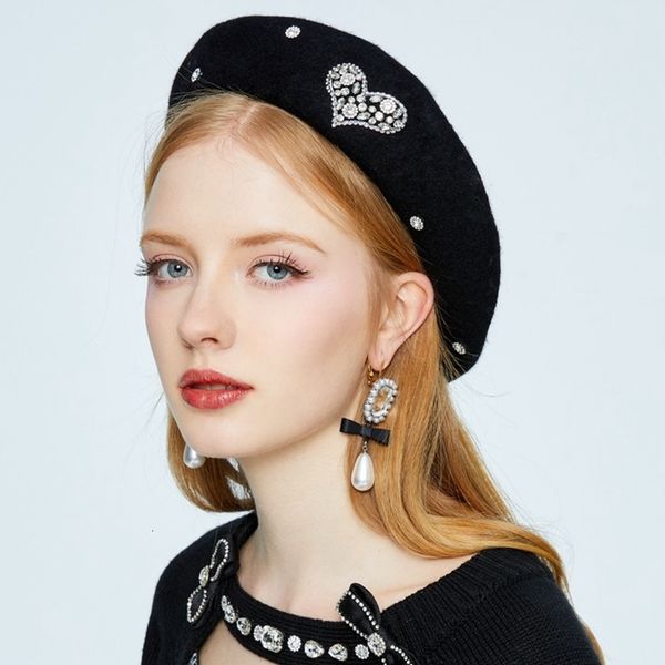berets winter hat for women wool beret british vintage painter solid color warm love heart female caps gorro mujer 221122, Blue;gray
berets winter hat for women wool beret british vintage painter solid color warm love heart female caps gorro mujer 221122, Blue;gray