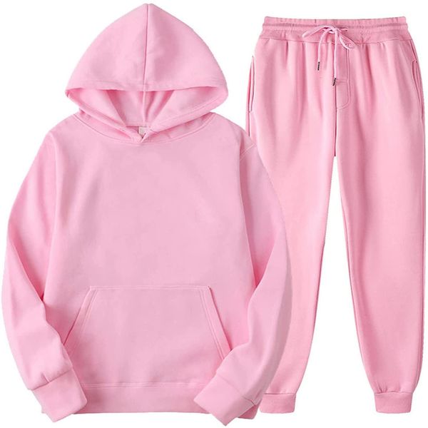 men's hoodies sweatshirts casual solid color hoodie and pants hooded sports suit men women flecce sportswear tracksuits jogging suits 2, Black
men's hoodies sweatshirts casual solid color hoodie and pants hooded sports suit men women flecce sportswear tracksuits jogging suits 2, Black
