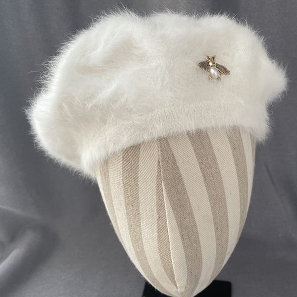berets winter women s warm rabbit fur hair female caps fashion solid colors bee brand beanies gorros invierno 221122, Blue;gray
berets winter women s warm rabbit fur hair female caps fashion solid colors bee brand beanies gorros invierno 221122, Blue;gray
