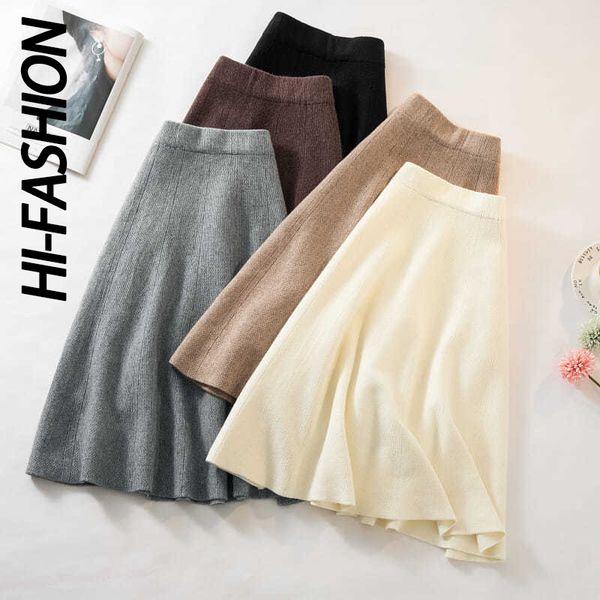 skirts hifashion autumn knitted pleated women midi elastic high waist aline sweater female winter wool long mom 221122, Black
skirts hifashion autumn knitted pleated women midi elastic high waist aline sweater female winter wool long mom 221122, Black