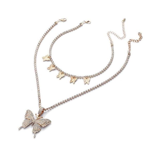 chokers crystal butterfly choker necklace 2 layered rhinestone sparkly pendant necklaces chokers jewerly drop delivery jewelry pendan dhufm, Golden;silver
chokers crystal butterfly choker necklace 2 layered rhinestone sparkly pendant necklaces chokers jewerly drop delivery jewelry pendan dhufm, Golden;silver