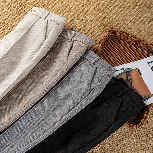 women's pants capris woolen womens autumn winter high waist large size plush velvet thick harem casual outer wear warm trousers 221122, Black;white
women's pants capris woolen womens autumn winter high waist large size plush velvet thick harem casual outer wear warm trousers 221122, Black;white