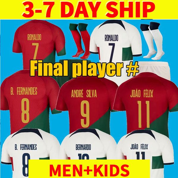 22 23 portuguesa joao felix soccer jerseys ruben neves bruno ronaldo fernandes portugieser 2022 player version football shirt men kids kit s, Black;yellow
22 23 portuguesa joao felix soccer jerseys ruben neves bruno ronaldo fernandes portugieser 2022 player version football shirt men kids kit s, Black;yellow