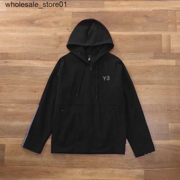 men's hoodies sweatshirts designer y3 casual sports jacket stretch striped fashion streetwear hoodie jacket, Black
men's hoodies sweatshirts designer y3 casual sports jacket stretch striped fashion streetwear hoodie jacket, Black