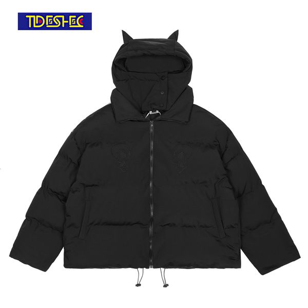 men's jackets men hip hop parka embroidered skull streetwear little devil designer hood padded coat harajuku winter outwear 221122, Black;brown
men's jackets men hip hop parka embroidered skull streetwear little devil designer hood padded coat harajuku winter outwear 221122, Black;brown
