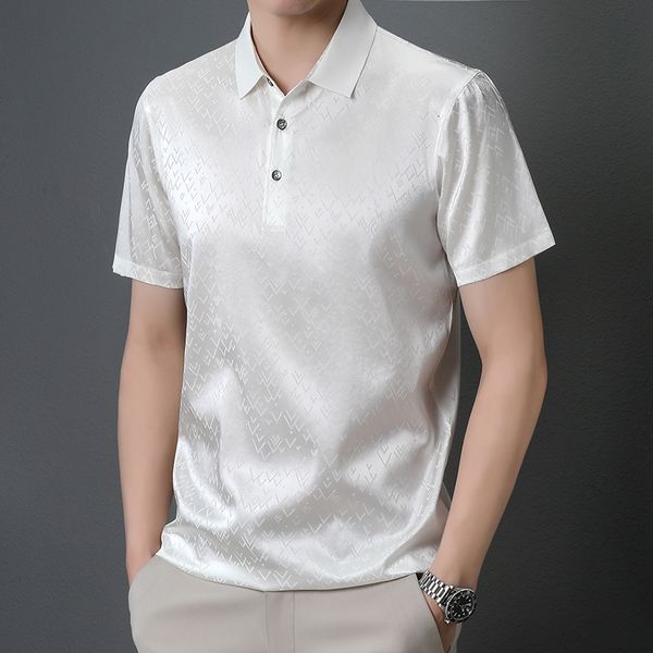 men's polos real silk 100 pink shirts for mens summer satin white elegant office work shirts golf stylish clothing cozy 221122, White;black
men's polos real silk 100 pink shirts for mens summer satin white elegant office work shirts golf stylish clothing cozy 221122, White;black