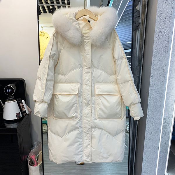 women's down parkas jacket women's mid length winter loose and thick white duck down fashion 221121, Black
women's down parkas jacket women's mid length winter loose and thick white duck down fashion 221121, Black