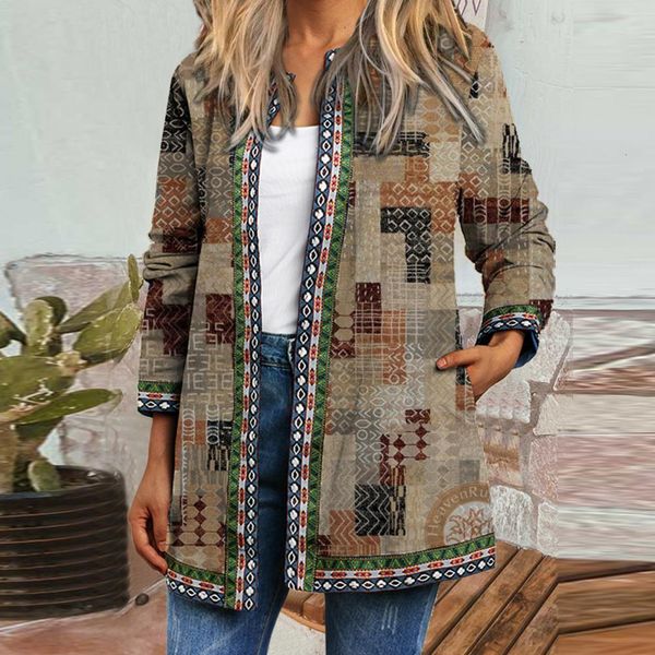 womens jackets loose coat ethnic pocket vintage antishrinking for autumn winter clothing 221122, Black;brown
womens jackets loose coat ethnic pocket vintage antishrinking for autumn winter clothing 221122, Black;brown