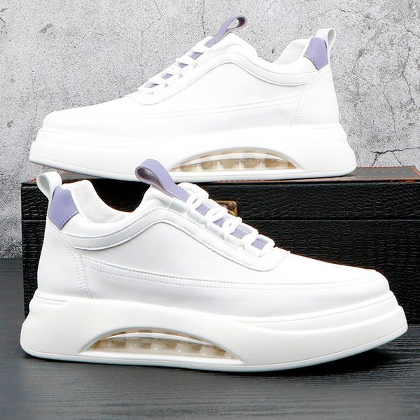 ankle boots sneakers casual leather men shoes new air cushion breathable thick bottom inside the high male tide board shoes, Black
ankle boots sneakers casual leather men shoes new air cushion breathable thick bottom inside the high male tide board shoes, Black