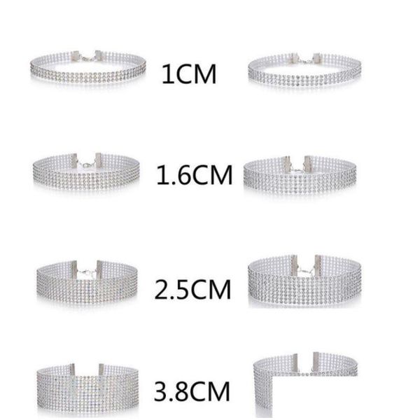 chokers rhinestone choker necklaces for women girls colourf elastic collar necklace fashion chokers jewelry drop delivery pendan dhd0r, Golden;silver
chokers rhinestone choker necklaces for women girls colourf elastic collar necklace fashion chokers jewelry drop delivery pendan dhd0r, Golden;silver