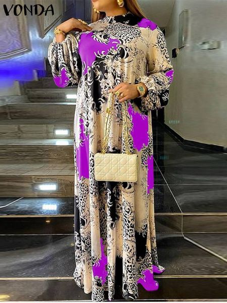casual dresses vonda summer maxi dres floral printed evening party lantern sleeve sundress stand collar beach vestido robes 221121, Black;gray
casual dresses vonda summer maxi dres floral printed evening party lantern sleeve sundress stand collar beach vestido robes 221121, Black;gray